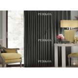 Taç PERKOA Antrasit Renk Işık Geçirmez Blackout Fon Perde – Tam Karanlık,şık Tasarım, Makinede Yıkanabilir - 450 x 265 cm