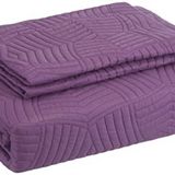 TAÇ Perla Gündelik Polyester Yatak Örtüsü Seti, Mor, Çift Kişilik