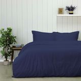 Taç Plain Viskoz Çift Kişilik Nevresim Takımı Mavi - 200 x 220 cm