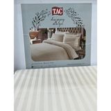 Taç Premium Basic Battal Boy Nevresim Takımı - Bej - Açık Kahve - 240 x 220 cm