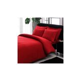 Taç Premium Basic Stripe Saten Kırmızı Çift Kişilik Nevresim Takımı