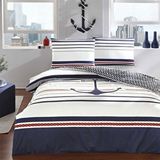 Taç Ranforce Çift Kişilik Harbor 200x220 cm Lacivert Nevresim Takımı