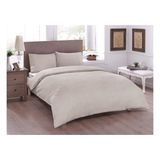 Taç Ranforce Çift Kişilik Nevresim Takımı Basic Bej - Çok Renkli - 100 x 100 cm