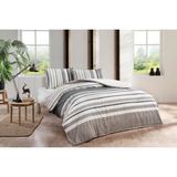 Taç Ranforce Çift Kişilik Nevresim Takımı Echo Kahve - 200 x 220 cm - Açık Kahverengi