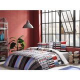 Taç Ranforce Çift Kişilik Nevresim Takımı Foster Mavi - 200 x 220 cm - Bebek Mavisi