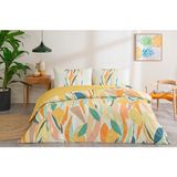 Taç Ranforce Çift Kişilik Nevresim Takımı Joey Turuncu - 200 x 220 cm - Sarı - Turuncu