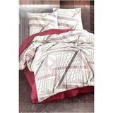 Taç Ranforce Çift Kişilik Nevresim Takımı Prizma Pembe - 200 x 220 cm