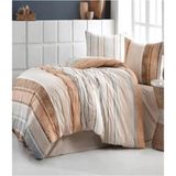 Taç Ranforce Çift Kişilik Nevresim Takımı Serra Kahve - 200 x 220 cm