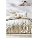 Taç Reborn Ranforce Tek Kişilik Nevresim Takımı Levi - 160 x 220 cm - Krem