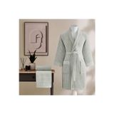 Taç Ritmo Pamuk L/XL Bornoz Set Gri