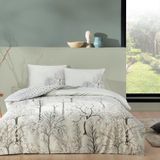 Taç Sakura Desenli%100 Pamuk Nevresim Takımı, Mint, Çift Kişilik (Nevresim: 200x220 cm/Çarşaf: 240x260 cm / 2 Adet Yastık Kılıfı: 50x70 cm)