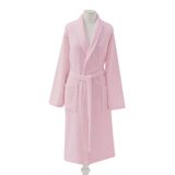 TAÇ Şalyaka Düz Pamuk Bornoz, Pembe, L/XL