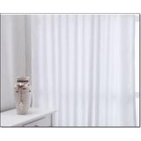 Taç Saten Güneşlik Düz Dikiş Kırık Beyaz 200x250 cm Fon Perde