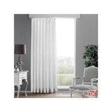 Taç Saten Güneşlik Düz Dikiş Kırık Beyaz 280x250 cm Fon Perde