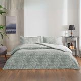 Taç Seç&ser Çift Tarafı Desenli Tek Kişilik Nevresim Takımı Shimmer Gri - 160 x 220 cm
