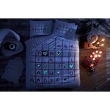 Taç Sevgililer Günü Özel Nevresim Takımı Glow- Heybehome - 200 x 220 cm - Kırmızı