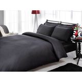 Taç - Siyah Stripe Pamuk Saten King Size Nevresim Takımı - 220 x 240 cm