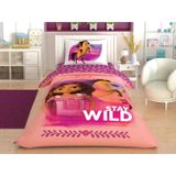 Taç Spirit Stay Wild Lisanslı Pembe 160x220 Cm Tek Kişilik Nevresim Takımı