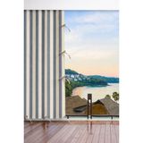 Taç Su Geçirmez Balkon Perdesi – Kornişli & Bağcıklı Branda En×boy Balkon Branda Perde - Gri - Krem - 700 x 180 cm