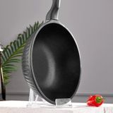 Taç T4786 Valeriya Siyah 28 cm Döküm Wok Tava