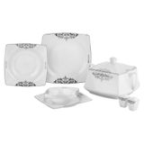 Taç TAC-2261 Real Bone Noris Platin 60 Parça Yemek Takımı