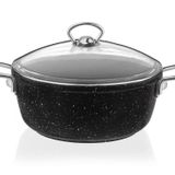 Taç TAC-3480 Gravita Döküm 22 cm Siyah Derin Tencere