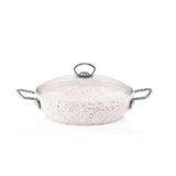 Taç TAC-3481 Gravita Döküm 22 cm Beyaz Derin Tencere