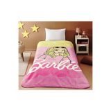 Taç Taç Lisanslı Tek Kişilik Çocuk Battaniye (160x220)-Barbie Girl Malibu Pembe