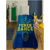 Taç Taraftar Lisanslı Tek Kişilik Battaniye (160X220) Fenerbahçe - Lacivert - Sarı - 160 x 220 cm