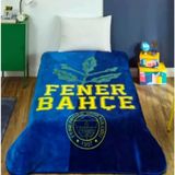 Taç Taraftar Lisanslı Tek Kişilik Battaniye (160X220)-Fenerbahçe Palamut Logo