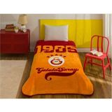 Taç Taraftar Lisanslı Tek Kişilik Battaniye (160X220)-GALATASARAY - Sarı - Kırmızı - 160 x 220 cm