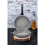 Taç Ultra Granit 2'li Tava Sahan Seti 24 Cm Tava / 24 Cm Sahan