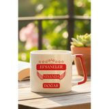 Taç ve Yıldız Desenli Efsaneler Nisanda Doğar Baskılı Doğum Günü Hediyelik Renkli Kulplu Kupa Bardak, QBLK2518-04NİSAN-Kr
