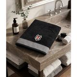 Taç Yeni Sezon Lisanslı Beşiktaş Bukle Banyo Havlusu 70 x 140 cm - Siyah