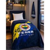 Taç Yeni Sezon Lisanslı Fenerbahçe Fanatik Battaniye - Lacivert - 160 x 220 cm