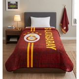 Taç Yeni Sezon Lisanslı Galatasaray 5 Yıldız Battaniye ( Yüz Havlusu Hediyeli ) - Kırmızı - 160 x 220 cm