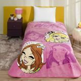 Taç Yeni Sezon Lisanslı Winx Girl Power Battaniye - 160 x 220 cm - Pembe