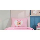 Taç Zorluteks Lisanslı Cry Babies Desenli % 100 Pamuk Kumaş 1 Adet Yastık Kılıfı 50X70 cm - Bebe Pembe