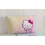 Taç Zorluteks Lisanslı Hello Kitty & Friends Desenli % 100 Pamuk Kumaş 1 Adet Yastık Kılıfı 50X70 cm - Açık Pembe - 50 x 70