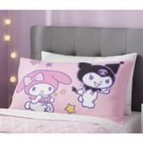 Taç Zorluteks Lisanslı Hello Kitty & Friends Desenli % 100 Pamuk Kumaş 1 Adet Yastık Kılıfı 50X70 cm - Pembe - Beyaz - 50 x 70
