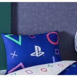 Taç Zorluteks Lisanslı Playstation Desenli % 100 Pamuk Kumaş 1 Adet Yastık Kılıfı 50X70 cm - Gök Mavisi - 50 x 70