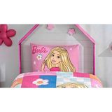 Taç Zorluteks Out Barbie Desenli % 100 Pamuk Kumaş 1 Adet Yastık Kılıfı 50X70 cm - Pembe - Sarı - 50 x 70