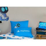 Taç Zorluteks Out Playstation Astrobot Desenli 2 Adet % 100 Pamuk Kumaş Yastık Kılıfı 50X70 cm - Mavi - Beyaz - 50 x 70
