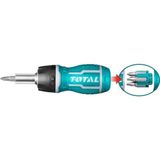 TACSDS1726 Topaç Tornavida 8 Parça Bits ve Cırcırlı, Çok Fonksiyonlu Set - Ahşap