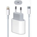 Tactech iPhone 13 Pro / 13 Pro Max / 14 Pro / 14 Pro Max Uyumlu Lightning Hızlı Şarj Aleti - Beyaz