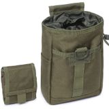 Tacticool Taktik Molle Çöp Kılıfı Katlanır İpli Dergi Cephane Kılıfı Askeri Yardımcı Kemer Kılıfı Bel Çantası (Ordu Yeşili)