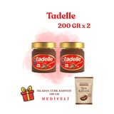 Tadelle Parça Fındıklı Kakaolu Fındık Ezmesi 200 Gr x 2 Adet + Kahve Hediyeli