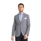Tadic Erkek Gri Desenli Esneyen Kumaş Slim Fit Torba Cepli Yarım Astar 4 Mevsim Blazer Ceket Gri 48