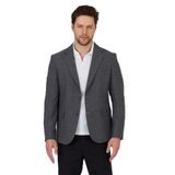Tadic Erkek Koyu Gri Desenli Esneyen Kumaş Slim Fit Kapak Cepli Yarım Astar 4 Mevsim Blazer Ceket Koyu Gri 54
