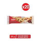 Tadım Tadımca Yer Fıstıklı Bar, %65 Yer Fıstığı ve Kuru Meyve, 30 g, 20'li Paket 8965478546987